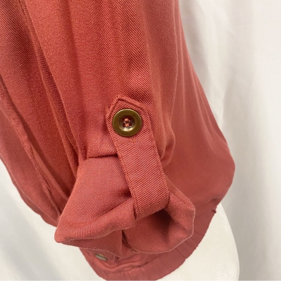 American Rag Red 3/4 Sleeve Zip Up Jacket - Picture 11 of 11